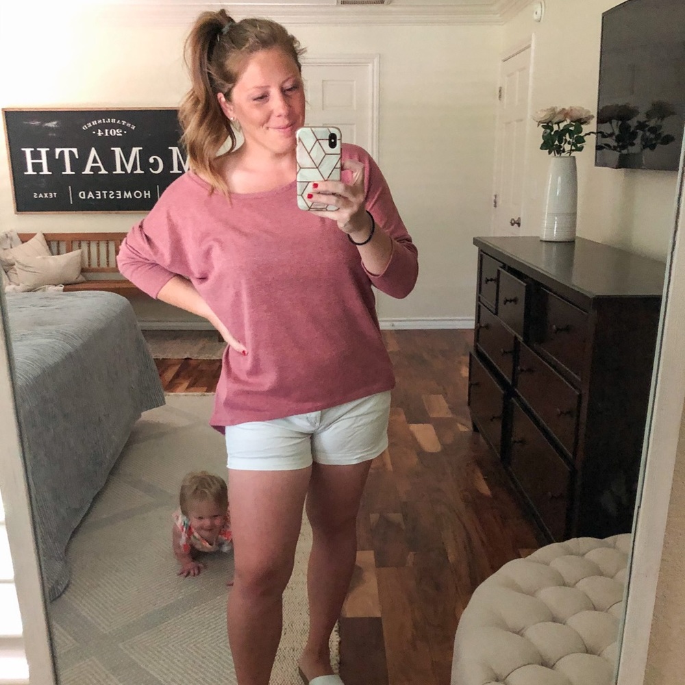 Rose off shoulder sweater *LIKE NEW*